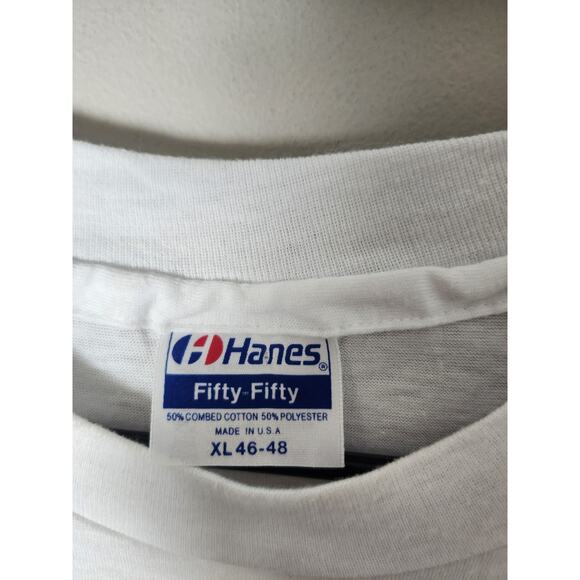 Vintage Hanes Bunny Hopper T-Shirt Size XL White Short Sleeve - Picture 2 of 5